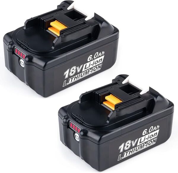 マキタ 18V 互換バッテリー BL1860b 6.0Ah 2個セット