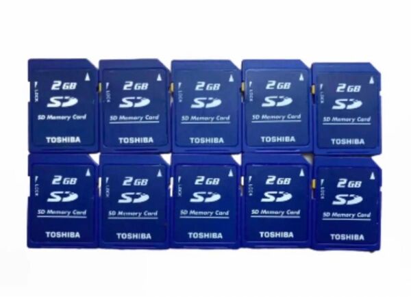 TOSHIBA 東芝 SDカード SDメモリカード DS カメラ ビデオ用 2GB 2ギガバイト SD-M02G 10枚