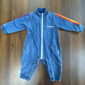 BABYDOLL ベビードール デニム風カバーオール ロンパース 80サイズ