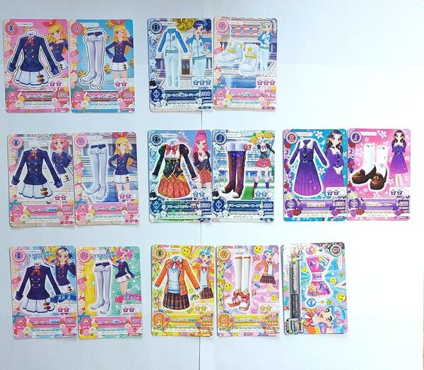 アイカツカード スターライト学園制服 ブルージャージ なにわ天下一学園 姫桜女学院 ドリームアカデミー