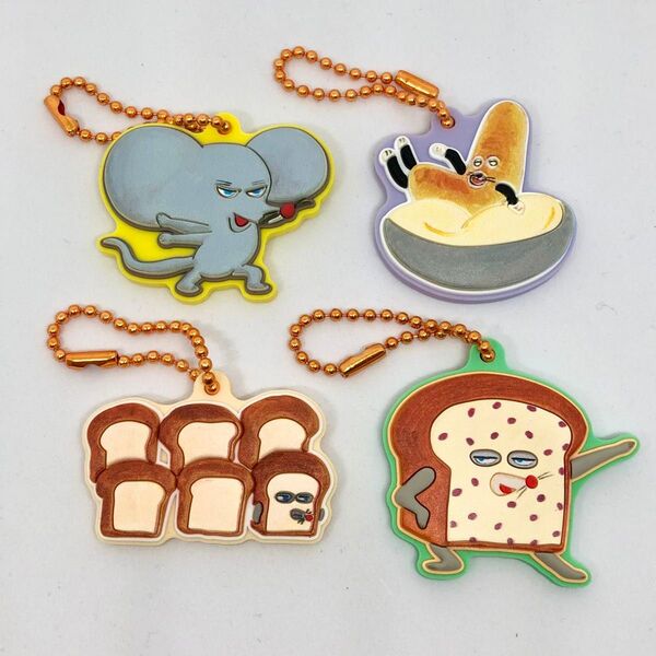 【新品未使用】パンどろぼう ラバマスARTビスケット へんしん! かくれみのじゅつ なぞのフランスパン シークレット 4点セット
