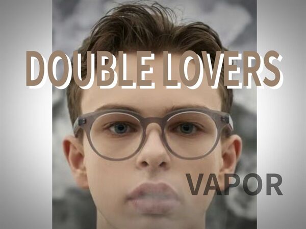DOUBLE LOVERS 「VAPOR 」Mild Grey 度無し 伊達メガネ メガネ サングラス