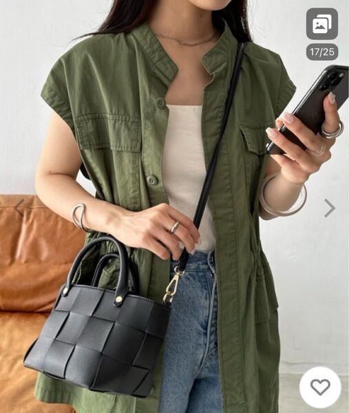 新品未使用 DISCOAT 【3WAY/WEB限定】メッシュ編み巾着ショルダーバッグ