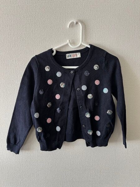 H&M ドット柄カーディガン キッズ