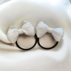 【まとめ買いA43】リボン ヘアゴム ハンドメイド ヘアアクセサリー キッズ