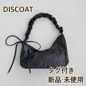 【新品・未使用】DISCOAT ブラック ショルダーバッグ バッグ ディスコート