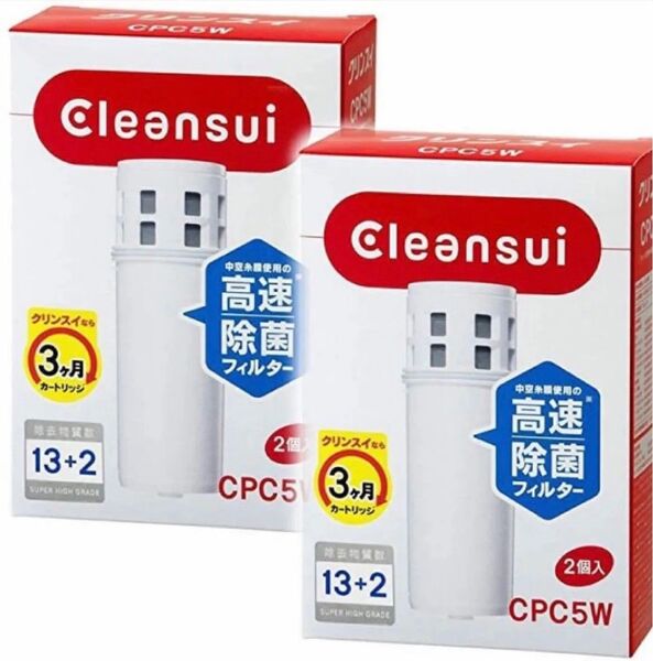 【まとめ買い】 三菱レイヨン・クリンスイポットv型浄水器用 交換カートリッジ (2個入) x 2点
