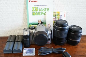 Canon EOS Kiss Digital DS6041 シルバー 初代 ダブルレンズキット キヤノン キャノン デジタル一眼