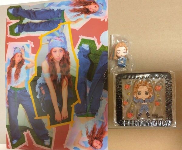 3点セット ルセラフィム ユンジン A4クリアファイル コースター 肩ズン
