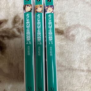 ようこそ実力至上主義の教室へ 4.5巻 7.5巻 11巻