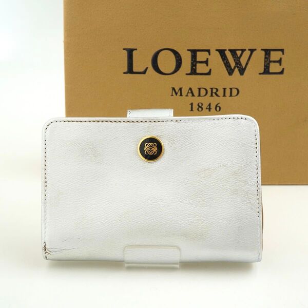 新品未使用 LOEWE ミニ財布 アマソナ アナグラム ベルト