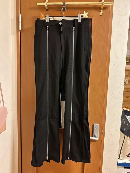 フレアパンツ パンツ ブラック系
