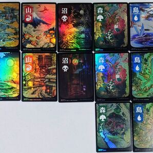 MTG 神河 輝ける世界 日本画 基本土地 foil 通常 まとめ売り