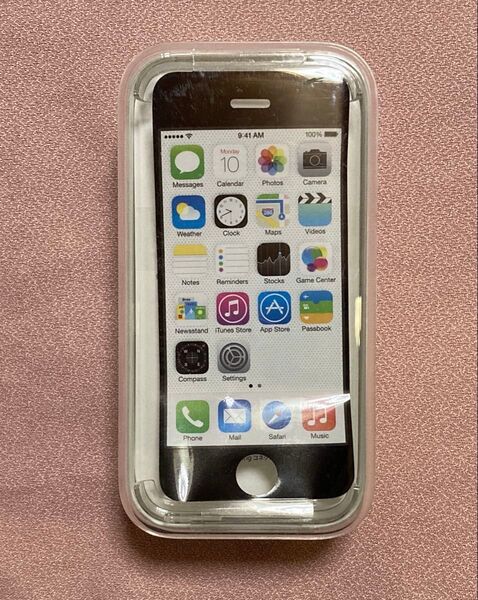 iPhone5c 空箱 ステッカー ピン付 プラスチックケース