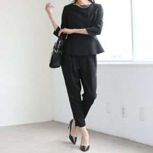 Dress Lab ぺプラムセットアップパンツスーツS