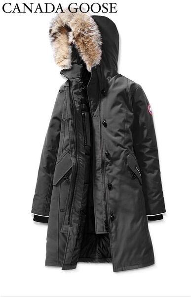 美品 カナダグース ブリタニアパーカ キッズM グラファイトカラー Youth Brittania Parka