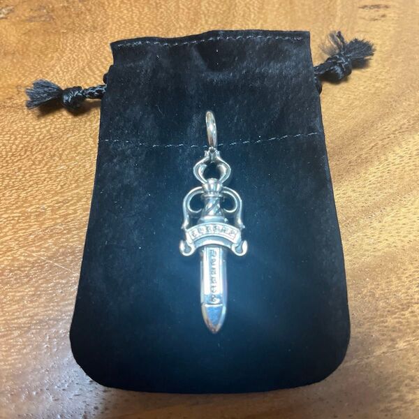 正規店購入!新品 クロムハーツ ダブルダガー ネックレス ペンダント シルバー