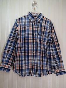  half-price discount *J. Press /J. Press 130cm*. with pocket check pattern long sleeve shirt t1260