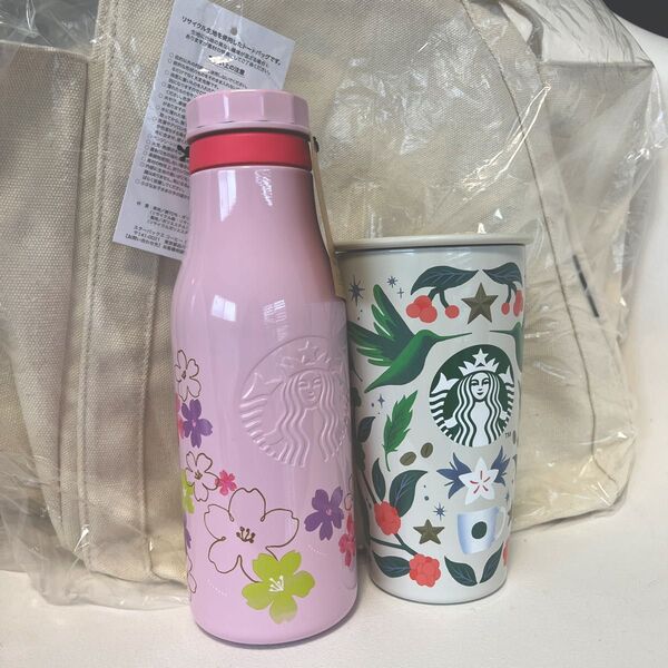 スターバックスコーヒー 2025年福袋 STARBUCKS スタバ タンブラー さくら トートバッグ ステンレスボトル