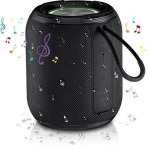 【2025革新的な音質&鮮やかなサウンド】Bluetoothスピーカー ポータブルスピーカー 重低音強化 LEDライト付き
