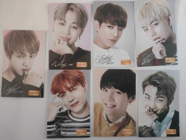 BTS BBQ サイン入りフォトカードセット 23枚セット