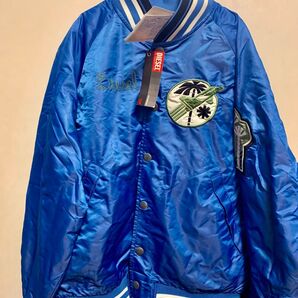 【未使用 タグ付き】DIESEL 青 スカジャン Mサイズ