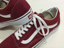 VANS OLD SKOOL エンジ系 スエード キャンバス US10 (28cm) オールドスクール アメリカ企画限定!!_画像3