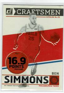 2019-20 Donruss Ben Simmons Craftsmen