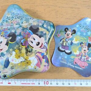 【未使用に近い】東京ディズニーリゾート 七夕DAYS 2017 キャンディ 空き缶 星型 ステッカー付 お値下げ×