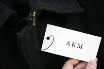 タグ付き AKM ツイード tweed soutten collar ステンカラーコート ステンカラーコート ツイード size M/99 定価￥80,000_画像3