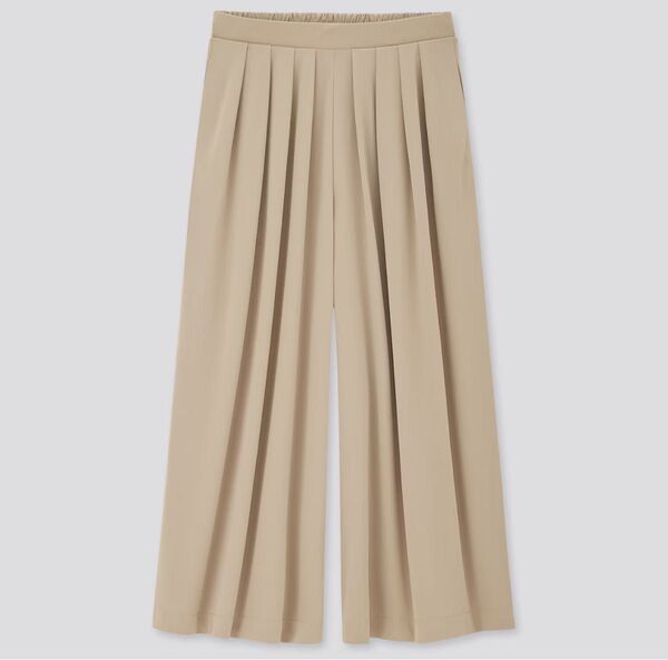 ユニクロ クレープジャージースカートパンツ+ XL