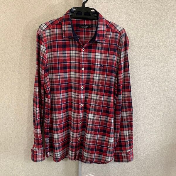 Burberryブラックレーベルチェック柄ネルシャツ サイズ3