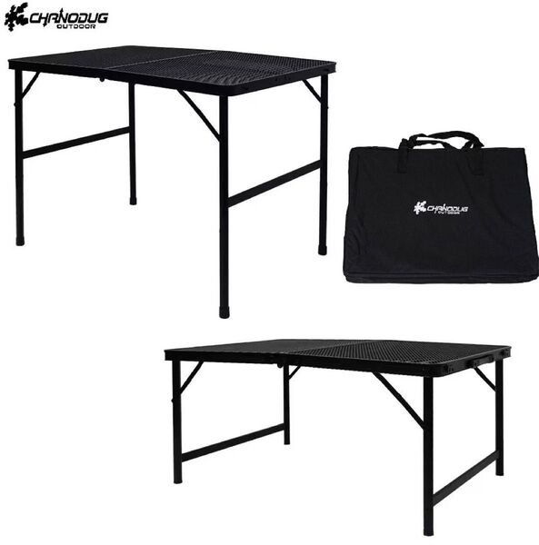 CHANODUG OUTDOOR 2WAYメッシュテーブル Sサイズ タフライトテーブル バーベキューテーブル 収納ケース付