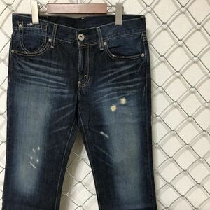 Levi's OW-502 リーバイス ダメージ加工 デニムパンツ ジーンズ 30 レディース