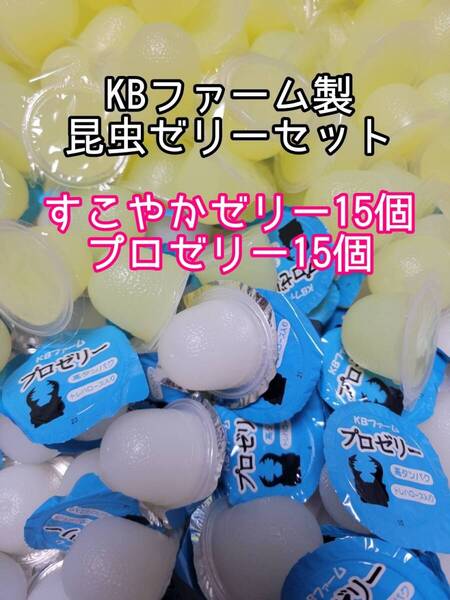 人気昆虫ゼリーセット KBファーム すこやかゼリー プロゼリー 計30個 カブトムシ クワガタ オオクワ オオクワガタ ドルクスゼリー