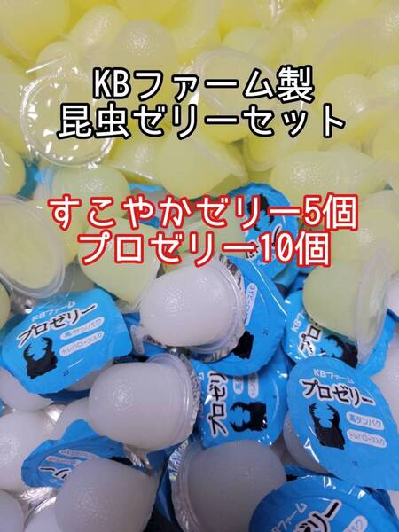 人気昆虫ゼリーセット KBファーム すこやかゼリー プロゼリー 計15個② カブトムシ クワガタ オオクワ オオクワガタ ドルクスゼリー