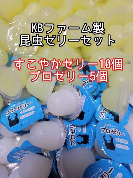 人気昆虫ゼリーセット KBファーム すこやかゼリー プロゼリー 計15個 カブトムシ クワガタ オオクワ オオクワガタ ドルクスゼリー