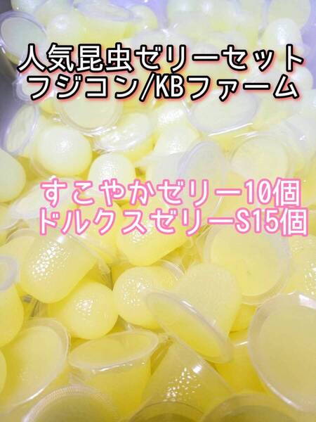 人気昆虫ゼリーセット KBファーム すこやかゼリー フジコン ドルクスゼリー 計25個② カブトムシ クワガタ オオクワ オオクワガタ