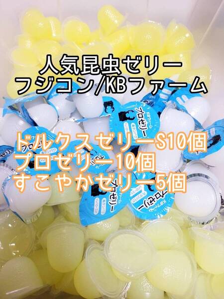 人気昆虫ゼリーセット KBファーム すこやかゼリー プロゼリー フジコン ドルクスゼリー 計25個③ カブトムシ クワガタ オオクワ