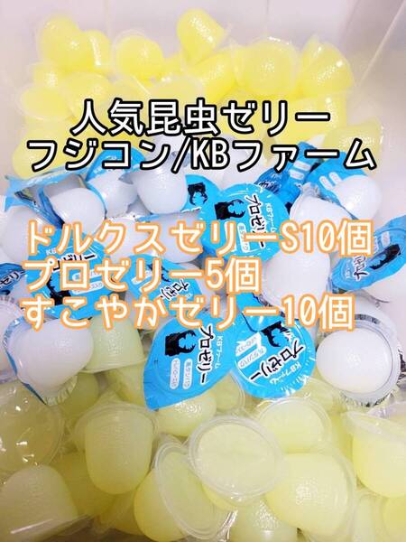 人気昆虫ゼリーセット KBファーム すこやかゼリー プロゼリー フジコン ドルクスゼリー 計25個② カブトムシ クワガタ オオクワ