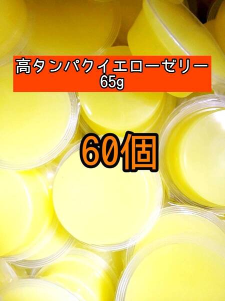 高タンパクイエローゼリー65g 60個 昆虫ゼリー プロゼリー ドルクスゼリー オオクワ カブトムシ 小動物 モモンガ ハムスター