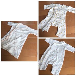 Combi mini 肌着 ロンパース カバーオール 3枚セット 50-60cm/55cm