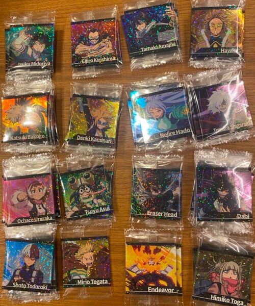 【僕のヒーローアカデミア(ヒロアカ)】ウエハースチョコおまけシール全16種セット