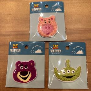 トイストーリー もこもこワッペン 3点セット