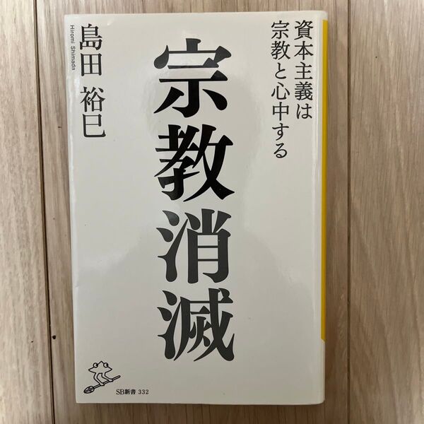 #島田裕巳 「宗教消滅」 SB新書 中古美品