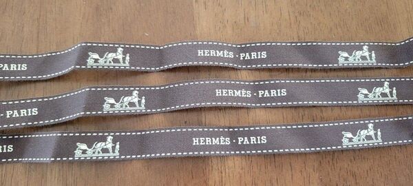 HERMES エルメス リボン 約35cm 3本 年代表記無し