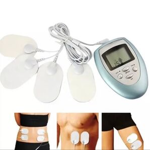 低周波治療器 マッサージャー 4つパッド付 全身マッサージ痩身電動式 電気マッサージ マッサージ器 肩こり コリ 筋肉