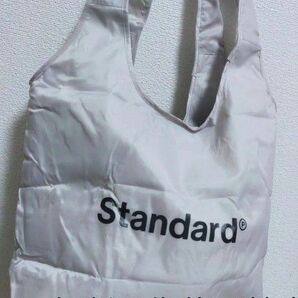 【新品】スタンダードプロダクツ エコバッグ 折りたたみ 保冷 ロゴ大グレー ショッピングバッグ 保冷バッグ バッグ