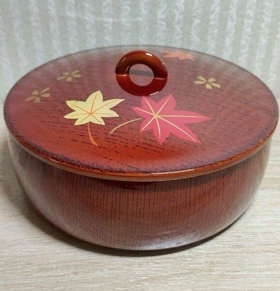茶菓子入れ物 お煎餅入れ 工芸品小物入れ アンティーク小物入れ