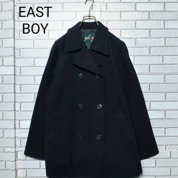 【EASTBOY】イーストボーイ ピーコート ウール 通学 ネイビー